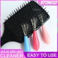 thumbnail image 2 of JJYY 1PC/2Pcs Fashion Comb Hair Brush Cleaner Tool - Easily Removes Embedded Hair and Dirt from Plastic Combs, Compact Design, Random Color, 2 of 6
