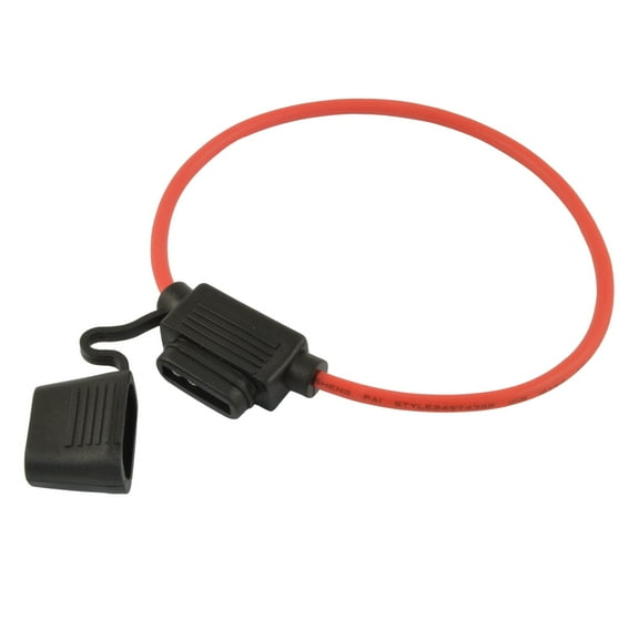 ATC Fuse Holder 12 Gauge Red Waterproof with Cover Package of 10