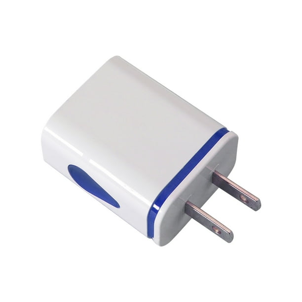 Cargador USB de doble puerto Wmkox8yii Adaptador de cargador de CA de viaje enchufe de EE. UU.