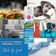 thumbnail image 3 of OdoBan Ready-to-Use 360-Degree Continuous Spray Disinfectant Cleaner and Odor Eliminator, Fabric and Air Freshener, 3 Pack, 14.6 Ounces Each, Fresh Linen Scent, 3 of 4