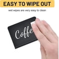 thumbnail image 4 of LLC 20-Pack Mini Double-Sided Black Wood Chalkboard Message Boards for Wedding Dinner Party with Pen, 4 of 4