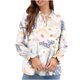 thumbnail image 1 of Blusa informal de manga larga con cuello en V y manga con volantes para mujer Fridja  bvmnju4213, 1 of 7