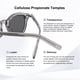 thumbnail image 4 of Gafas de Sol SOJOS Retro Cuadradas SJ2316 UV400 Cristal Gris, 4 of 5