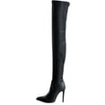 thumbnail image 2 of POROPL Knee High Boots for Women Fashion High Heel Kitten Heel Pointed Toe Shoes,Boots for Women Size 6, 2 of 9