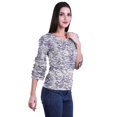 thumbnail image 3 of Moomaya Printed Ruffle Shirt Women Party Top Short T-Shirt Top Summer Clothing, 3 of 4