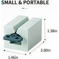 thumbnail image 4 of 3 PCS Toothpaste Squeezer, Rolling Tube Toothpaste Squeezer with Frosted Handles Toothpaste Holder Stand Bathroom Organizer,Saves Toothpaste and Creams (Pink + White + Light Blue), 4 of 8