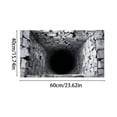 thumbnail image 3 of Uuiauoio Front Door Mat Indoor Outdoor Entrance, 3D Optical Illusion All-Weather Doormat, Optical Illusion Rug Ground Crack Illusion Rug 3D Rugs, Easy Clean Patio Porch Entryway Mat, 3 of 4
