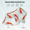 thumbnail image 5 of Easygdp Koi Fish Corals,Spring Summer Double-Sided Reflective Fisherman Hat for Outdoor and Night Walking, Unisex, 5 of 9