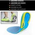 thumbnail image 2 of Gel-Schuheinlagen – Neu 2020 – Ein Paar – Schmerzlinderung – Ideal für Sport, Spazierengehen, Laufen, Wandern (M), 2 of 5