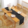thumbnail image 4 of Dalrosia Rustic Farmhouse Style Table Runner, Boho Thick Burlap Linen Washable Table Runners 72 Inches Long for Dining Room Decorations, Dresser, Bedroom Decor and Holiday Party Centerpiece, 4 of 6