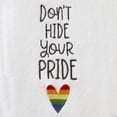 thumbnail image 2 of SKL Home Dont Hide Your Pride Hand Towel (2-Pack), White, 16x26, Cotton, 2 of 5