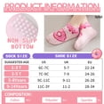 thumbnail image 6 of 12 Pairs Baby Girls Grips Ankle Socks Kids Toddlers Infants Anti Slip Non Skid Funny Cartoon Crew Breathable Cotton Socks, 6 of 6