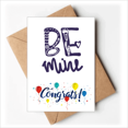 thumbnail image 1 of Cute Be Mine Quote Handwrite Style Wedding Cards Congratulations Greeting Envelopes, 1 of 3