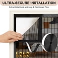 thumbnail image 5 of GARITIN Magnetic Screen Door, 39x83 Inch Hands-Free Mesh Door Screen, Heavy Duty Self-Closing Magnetic Screen for Doors, Black, 5 of 7