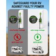 thumbnail image 4 of RV Surge Protector 30 Amp, 10,000J Smart 30 Amp RV Surge Protector with Auto Shutoff & Reset, RV Circuit Analyzer with LED Display, Voltage & Temperature Protection, IP67 Waterproof - Green, 4 of 7