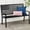 Black, variant on Best Choice Products Indoor Outdoor Steel Garden Bench w/ American Flag Backrest, 790lb Capacity - Black