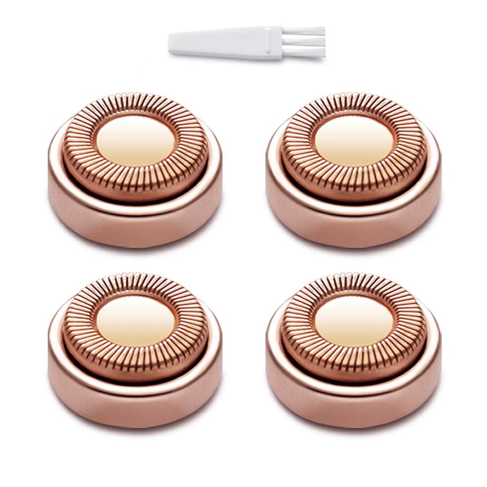 Facial Hair Remover Replacement Heads for Best Finishing and Soft Touch 18K Gold-Plated Blade Cover