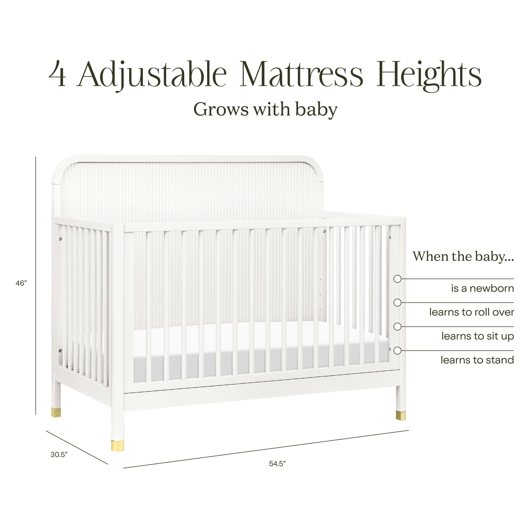 Namesake Brimsley Tambour 4-in-1 Convertible Crib