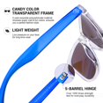 thumbnail image 3 of Gafas de Sol COLOSSEIN para Mujer, Azules, 100% UVA/UVB, 55 mm, 3 of 5