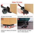thumbnail image 6 of Furniture Movers, Furniture Moving Dolly Sliders & Lifter Tool Set with 5 Universal Wheels, 4.7 in x 4.7 in, 6 of 7