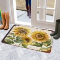thumbnail image 5 of Grey Sunflower Flowers (3) Welcome Doormat for Indoor/Outdoor Entrance Grey Sunflower Flowers (3) Decoration Door Mat Kitchen Door Mat Bedroom Doormat 17x30 Inch, 5 of 6