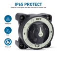 thumbnail image 4 of 500A Battery  Switch, Waterproof Heavy Duty 4 Position Marine Battery Disconnect Switch, RV Isolator Shut Off, 4 of 7
