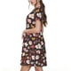 thumbnail image 2 of Easygdp To The Best Mom para Vestido Transpirable de Mujer, Vestido Suelto de Manga Corta con Pliegues y Bolsillos para el Verano, 2 of 6