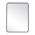 thumbnail image 2 of Elegant Decor MR802432BK 24 x 32 in. Soft Corner Metal Rectangular Mirror, Black, 2 of 2