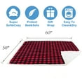 thumbnail image 6 of Catalonia Waterproof Blanket for Baby, Pee Proof Pet Cover for Couch Bed, Reversible Sherpa Fleece Throws for Relaxing Traveling Camping, Buffale Red/Tuape, 60"" x 50""., 6 of 7