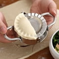 thumbnail image 4 of Stainless Steel Ravioli Mould Pierogi Dumpling Maker Wrapper Pastry Dough Cutter Kitchen Accessories  5.1”*3.3”*1”, 4 of 8