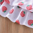 thumbnail image 6 of YANHAIGONG Baby Delas!Toddler Girl Ste Girls Short Sleeve Dresses Toddler Girl Strawberry Dress Easter Summcotton Casual Swing Twirly Sundress ,,Casual Easter Dress for Kids, 6 of 9