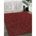 thumbnail image 2 of Ahgly Company Indoor Square Patterned Ferrari Red Area Rugs, 3' Square, 2 of 6