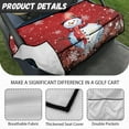 thumbnail image 5 of Yuyamidu Cute Snowman Golf Cart Seat Cover Snowflake Club Car Seats Covers 2 Passenger with Pockets Red Christmas Golf Cart Seat Blanket Covers Fit 2-Seat Golf Cart, 5 of 7