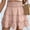 Pink, variant on Summer Women's Ruffle Skirt with Shorts High Waist Flowy Shorts Solid Color Boho Shorts Elastic Waist Skirt Shorts Summer Shorts Cheap