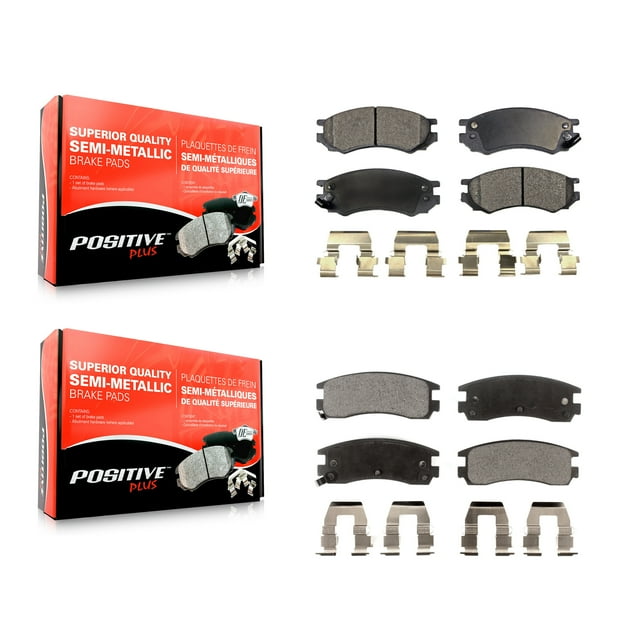 Positive Plus Front Rear Semi-Metallic Brake Pads Kit for Car Saturn SL1 SL2 SC1 SW1 SC2 SW2 SL SC KPF-100308