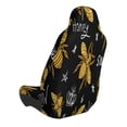 thumbnail image 2 of Wukai Hohey Bee Golden Embroidery Full Set Car Seat Covers with Soft Padding Universal Auto Front Seats Protector and Cushion Mat, 2 of 5