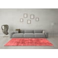 thumbnail image 3 of Ahgly Company Indoor Square Oriental Red Industrial Area Rugs, 7' Square, 3 of 4
