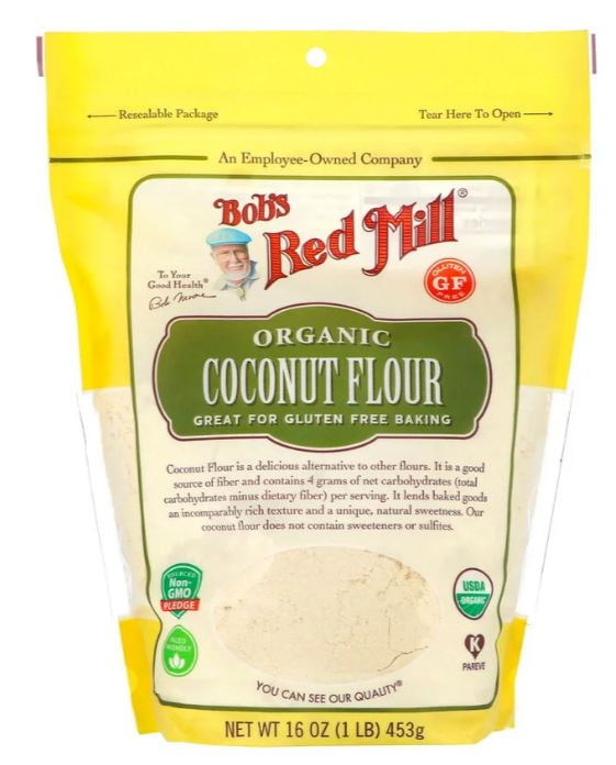 Bob's Red Mill Organic Coconut Flour 16 oz Pack of 2