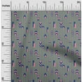 thumbnail image 1 of oneOone Tissu en Coton Flex Rayé & Formes Géométriques Tissu Décoratif Imprimé BTY 40 Pouces de Large, 1 of 1
