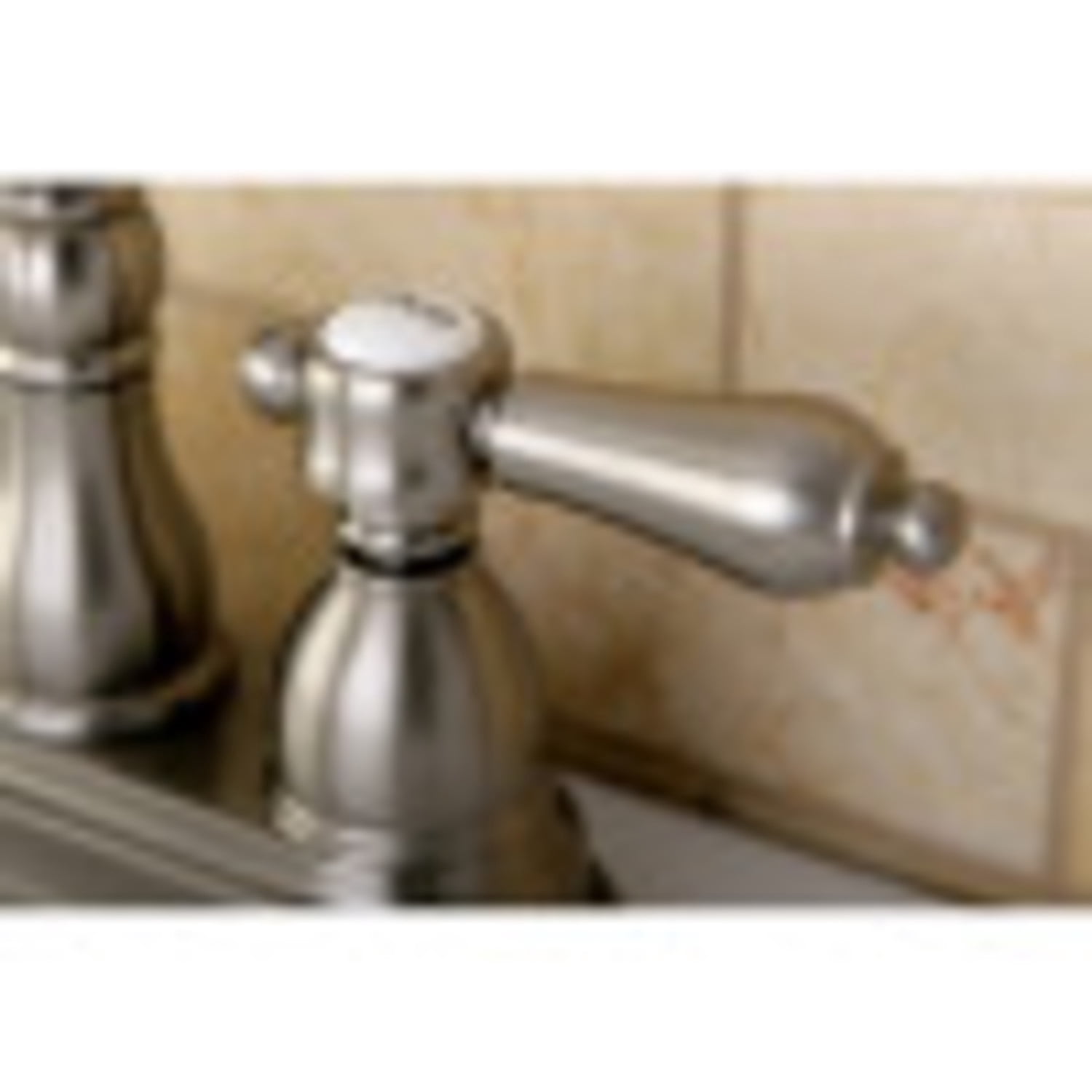 Kingston Brass KS1608BAL 4 in. Centerset Bathroom Faucet, Brushed Nickel