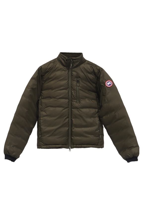 Pre-Owned Canada Goose Lodge Packable Quilted Ripstop Down Jacket in Green Nylon