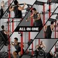 thumbnail image 3 of Allviate Smith Machine, Multi-Function Power Cage with Dual Pulley Cable Crossover System, 2000LBS All-in-One Squat Rack with Smith Bar and Attachments, Workout Machine for Home Gym, 3 of 9