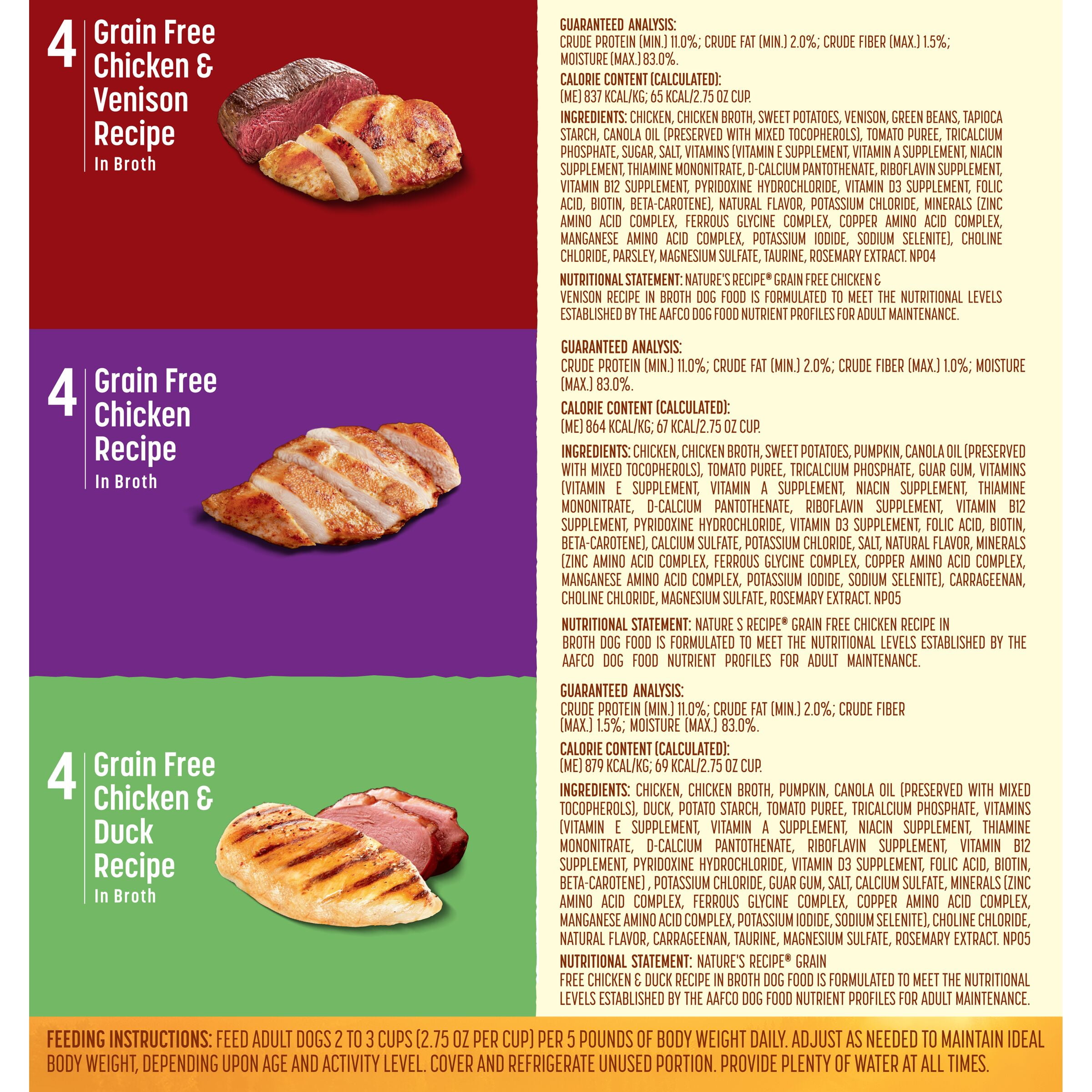 nature's recipe grain free variety pack