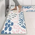 thumbnail image 2 of Kitchen Rugs Sets Of 2,Multicolor Abstract Floral and Leaf Pattern Anti Fatigue Kitchen Mat Rugs Non Slip Washable,Decorative Kitchen Floor Mats for Kitchen,Sink,Laundry,17"X47", 2 of 5