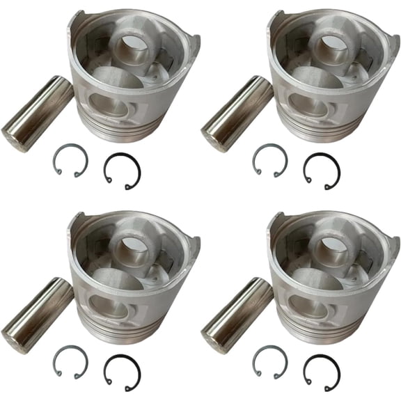 4PCS 13B Piston Piston Rings 13101-58021 1310158021 for Toyota Dyna 3B 13B 13BT Dyna 200 Coaster 1984-1988 Landcruiser Pickup 3.4L Engine STD 13B piston ring set Piston