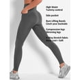 thumbnail image 4 of VASLANDA Seamless Leggings for Women Butt Lift High Waisted Yoga Pants with Pockets Tummy Control Compression Workout Tights Gym, 4 of 5