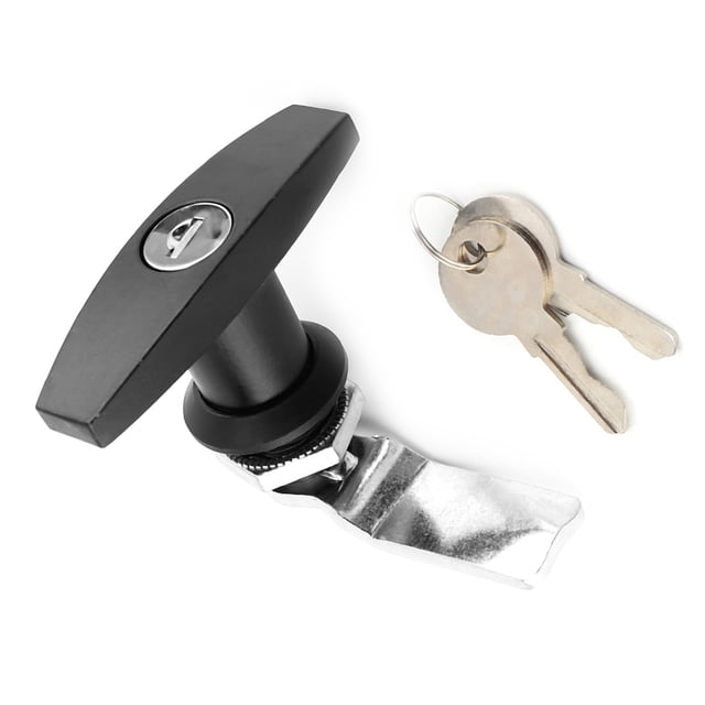 T Handle Lock Tool Box Garage Door Lock for Trailer Caravan with Keys