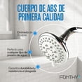 thumbnail image 3 of Regaderas para Baño 4" 5 Funciones de Lluvia y Boquillas Antisarro, 3 of 7