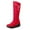 Red, variant on Fesfesfes Fuzzy Boots for Women Warm Thick Cotton Down Cloth Space Cotton High US:7(39)