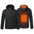thumbnail image 2 of COMOREBI Heated Jacket for Men Winter Mens Smart USB Abdominal Back Heating Warm Down Jacket Heated Coat Black XXL, 2 of 5